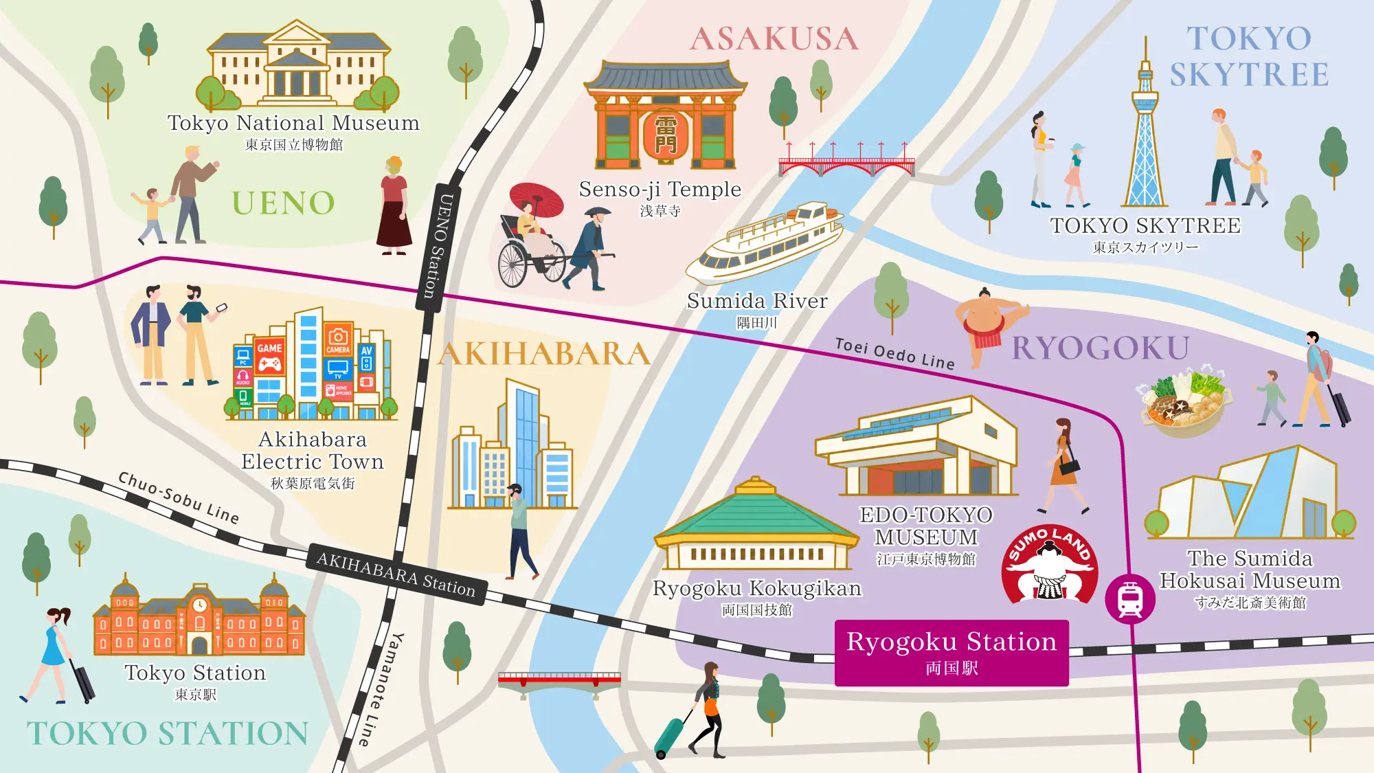 Map of Ryogoku