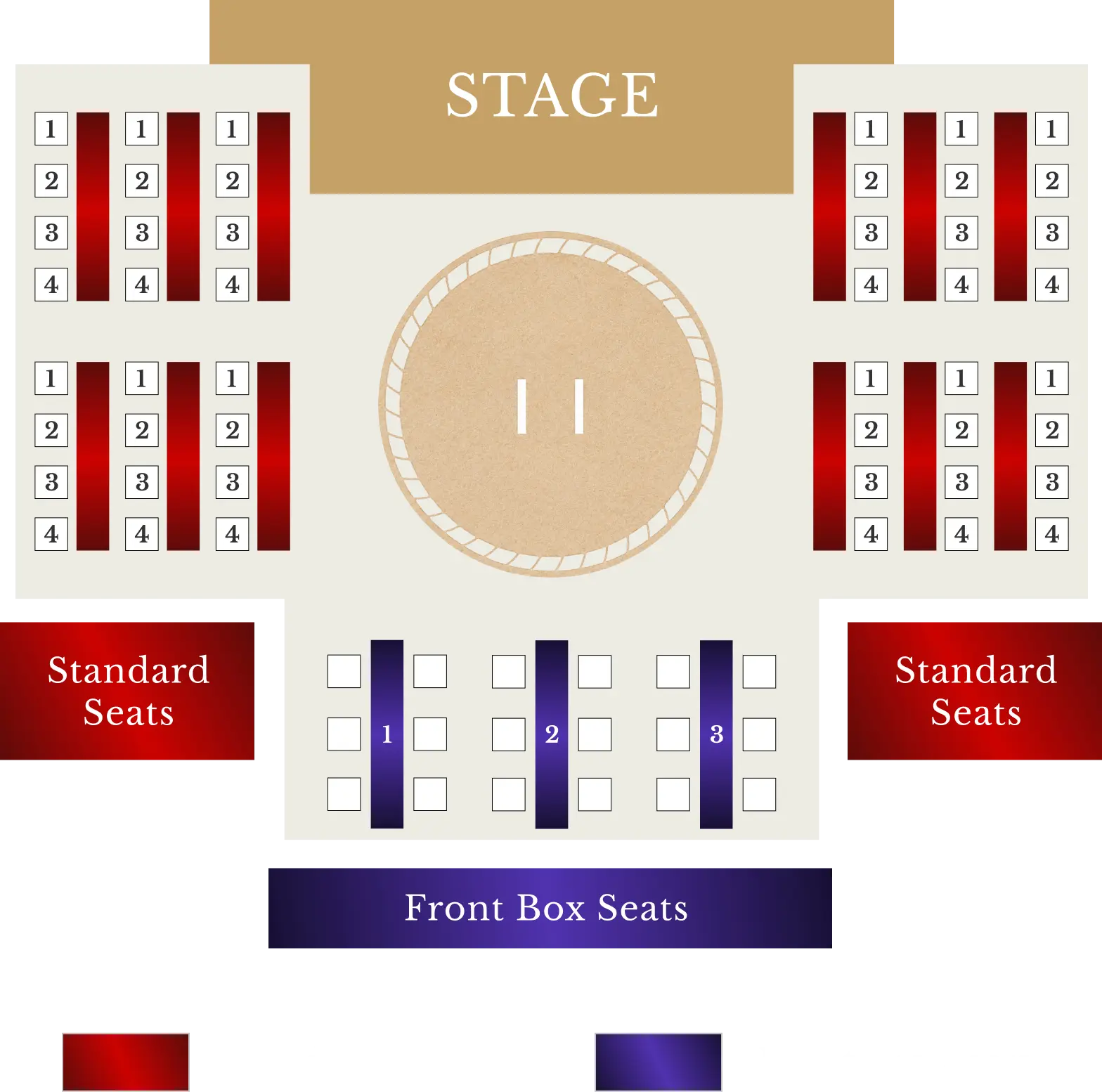Seat layout illustration