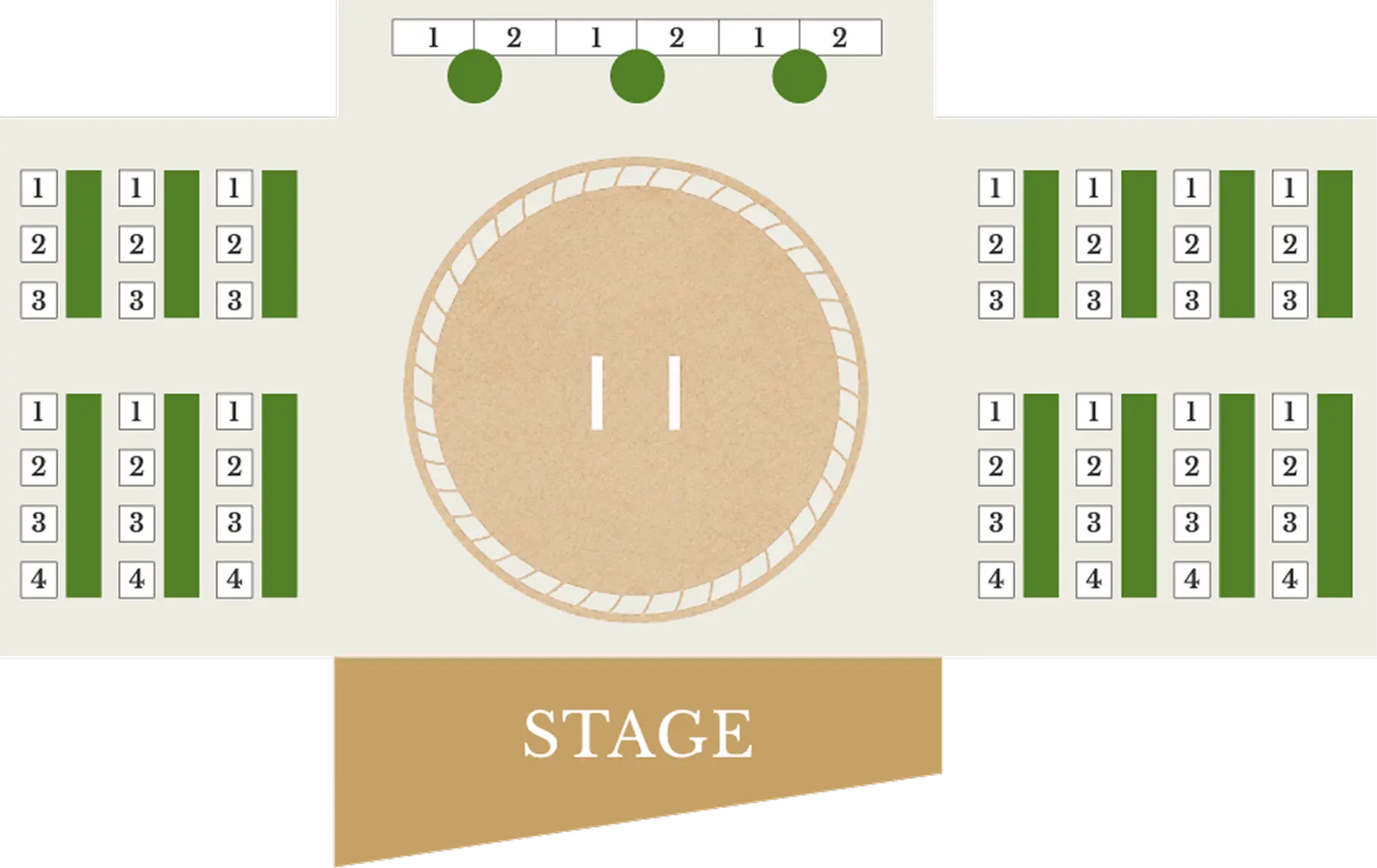 Seat layout illustration